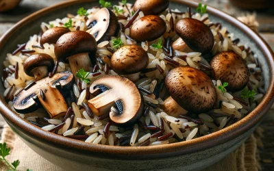 Wild Rice with Mushrooms